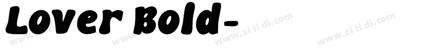 Lover Bold字体转换